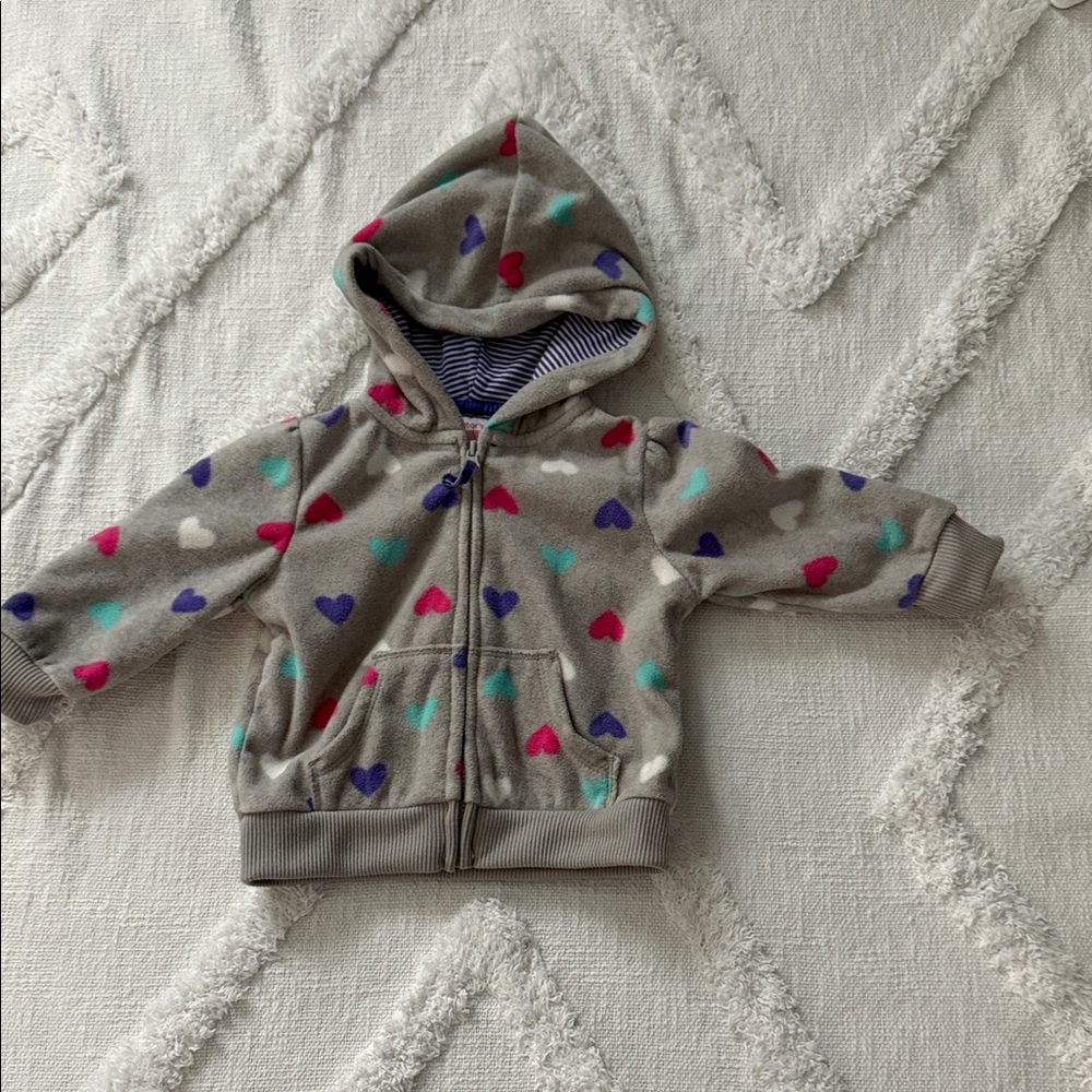 Baby hoodie with zipper 6 months